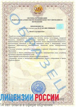 Образец сертификата соответствия (приложение) Волхов Сертификат ISO 27001